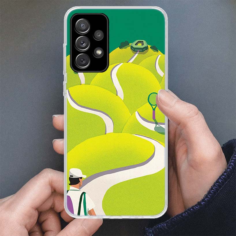 Tennis Sport Phone Case For Samsung Galaxy A16 A56 A15 A55 A14 A54 A13 A53 A36 A35 A34 A33 A26 A25 A24 A23 A05S A04S A03S A15 A5