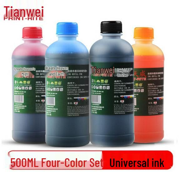 Tianwei 500 мл Чернила для HP, Canon, Epson СНПЧ Картриджи MP288, R330, 2132, 672