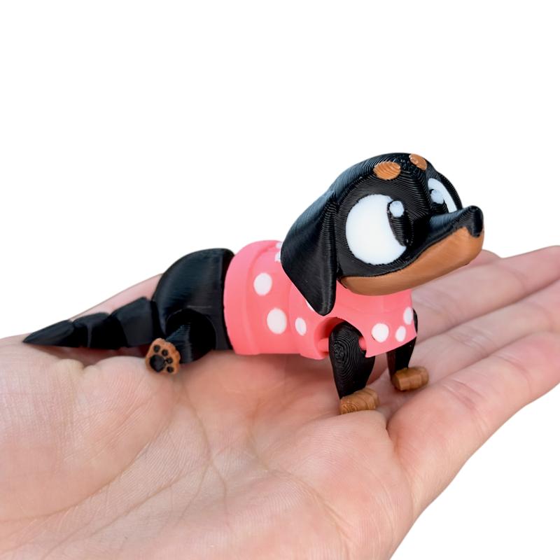 Mini Baby Animals - Cute 3D Printed Articulated Toy Figures - Collectible Figurines Decor