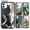Летний чехол для телефона Krajews Cute Cactus Hug для iPhone 14 5 6s 7 8 plus X XR XS 11 12 13 pro max Samsung Galaxy S21 S22ultra