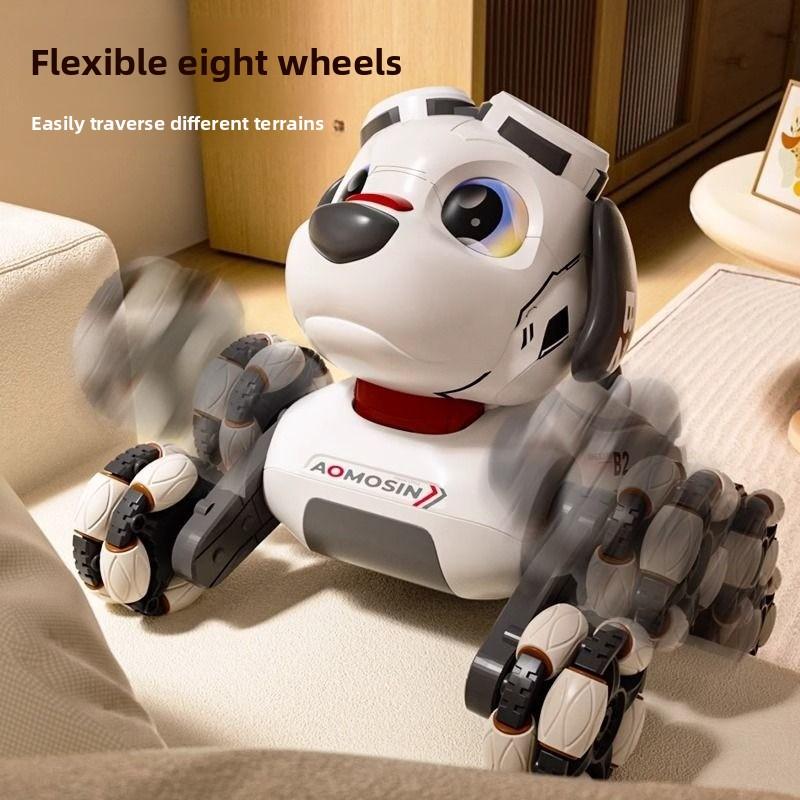 New Intelligent Electronic Remote Control 8-wheeled Robot Dog-stunt Pet Toy, Children's Toy Robot Dog Gives Children Gifts.