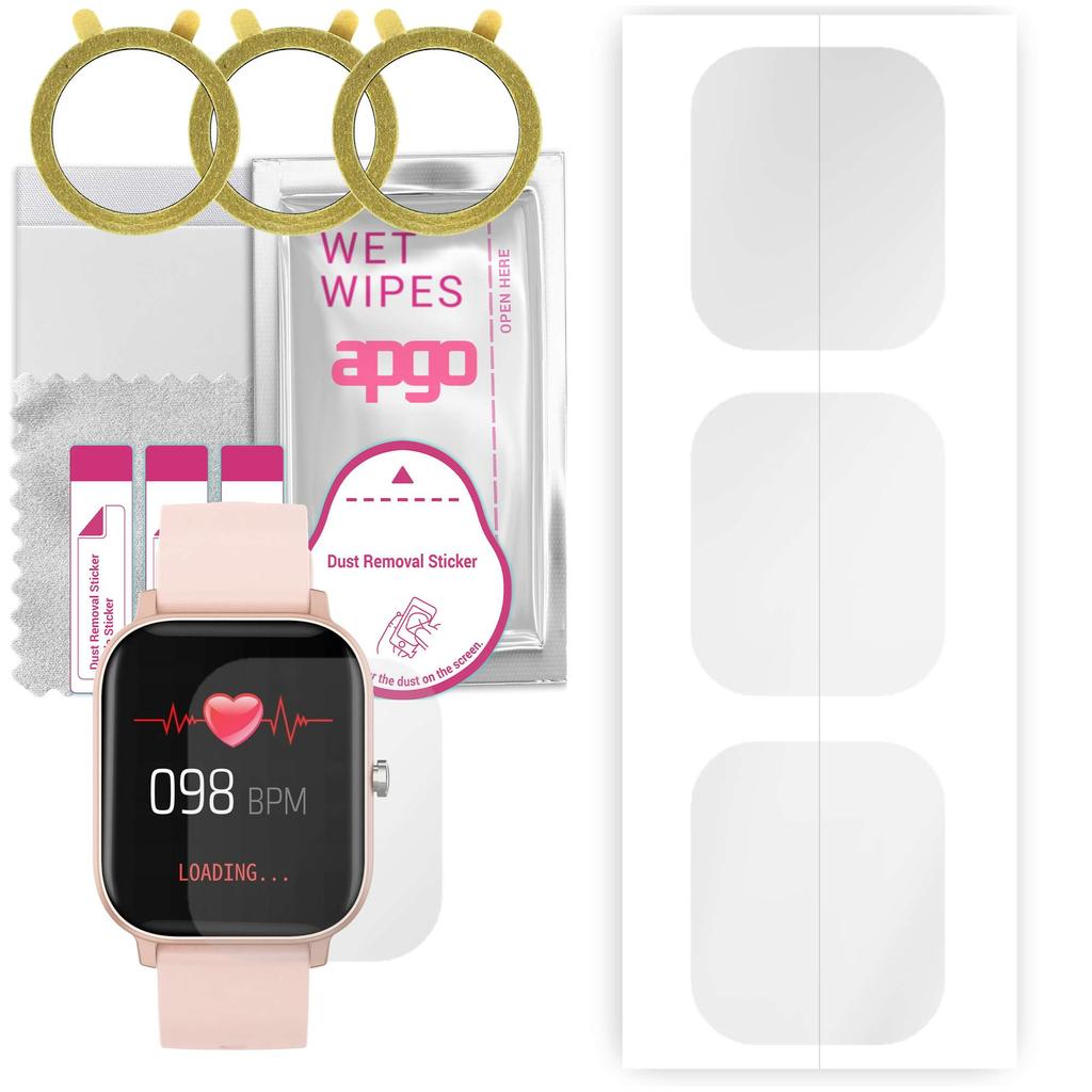 3x гидрогелевая защитная пленка apgo для Maxcom Fit FW35 Aurum, гидрогелевая пленка, с позиционирующим слоем, простая установка