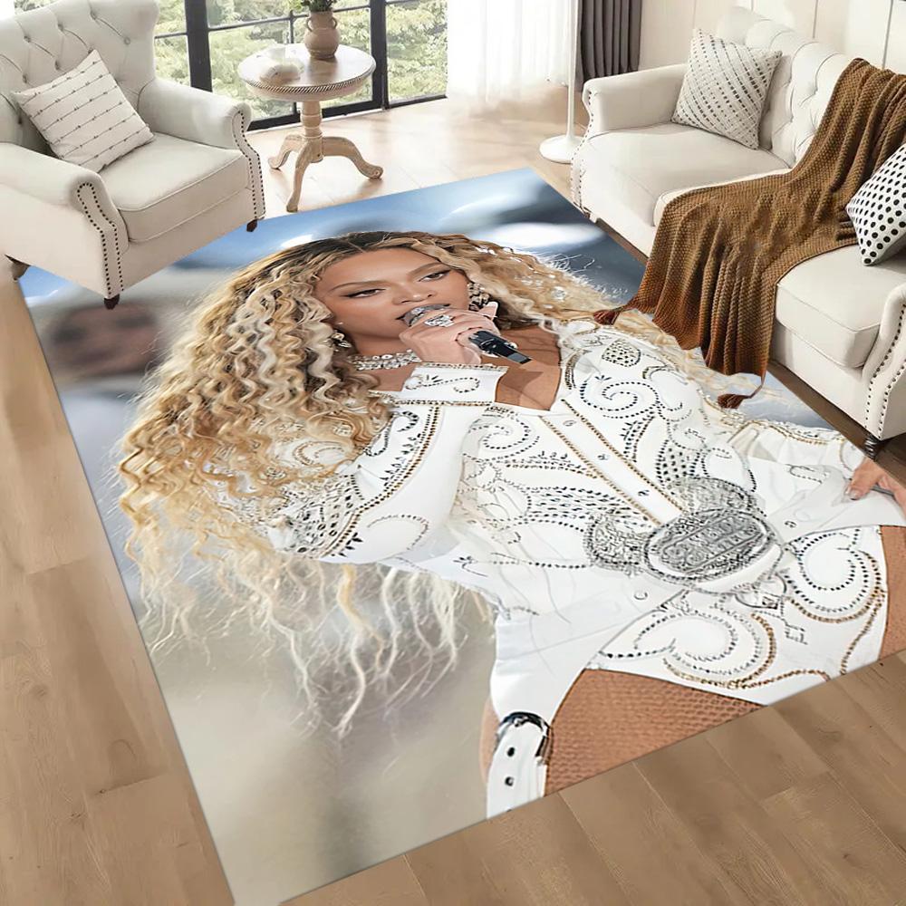 Beyoncé's Glamorous Performance Square rugs are a great choice for living rooms, bedrooms, home décor, and as gifts.