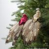 Fabric Material Peacock Bird Tree Hanging Artificial Peacock Decor  Home Party Decor