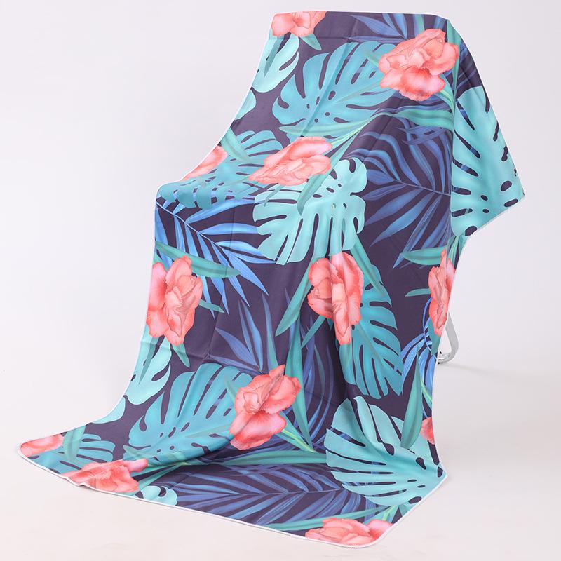 Locomotive Enthusiasts Sports Towels Quick-drying Double-sided Velvet Beach Towels Printed Bath Towels