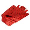 Rabbit Hay Feeder Bag Oxford Cloth Red Carrot Shape Hanging Pet Hay Feeding Sack with Hook and Loop for Small Animals