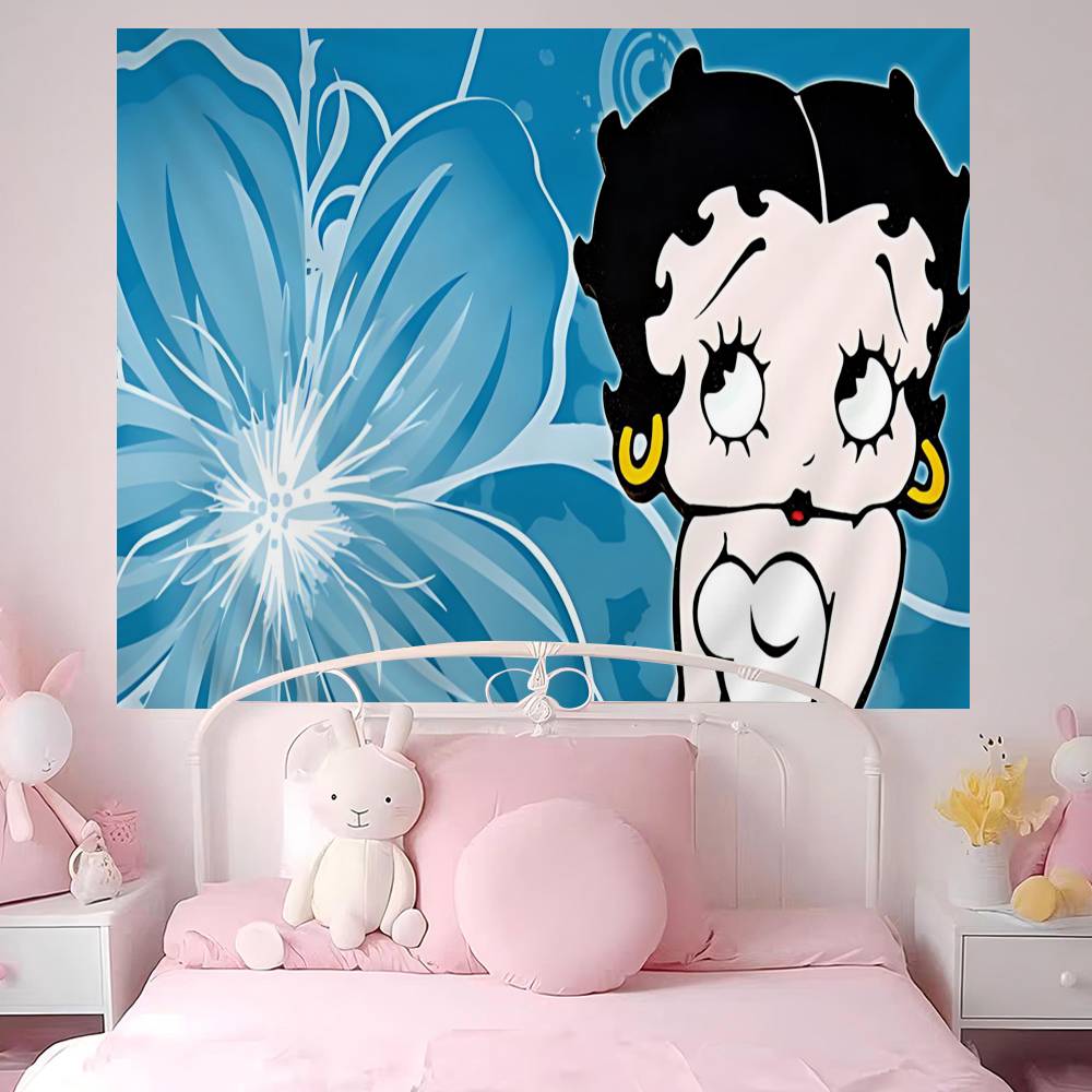 BBetty Girl BBoops Colorful Tapestry Wall Hanging Bohemian Wall Tapestries Mandala Wall Hanging Sheets