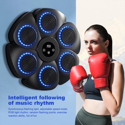 Умная Музыкальная Боксерская Стена Совместимая с Bluetooth Боксерская Машина RGB Подсветка Музыкальная Боксерская Машина для Боксерского Спорта Ловкость Реакция