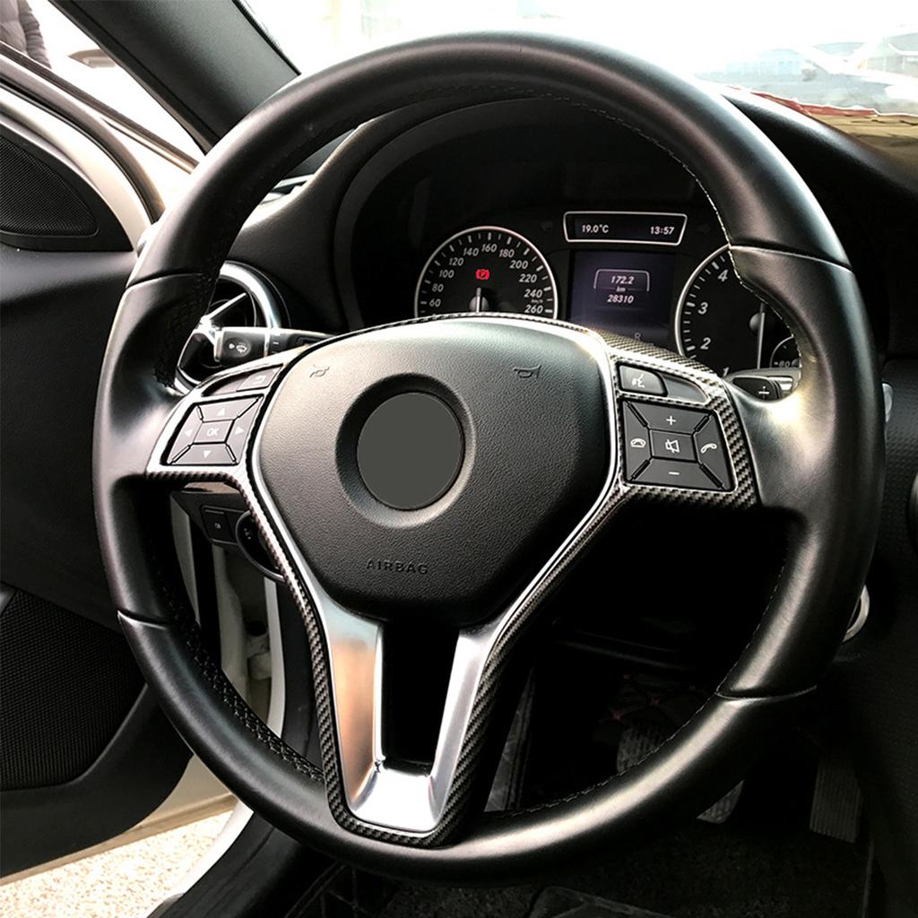 Для Mercedes-Benz ABCE Cla Cls Gla Glk Class W176 W246 W204 W207 W218 X156 Car-Styling рулевое колесо Панель Рамка Крышка Отделка