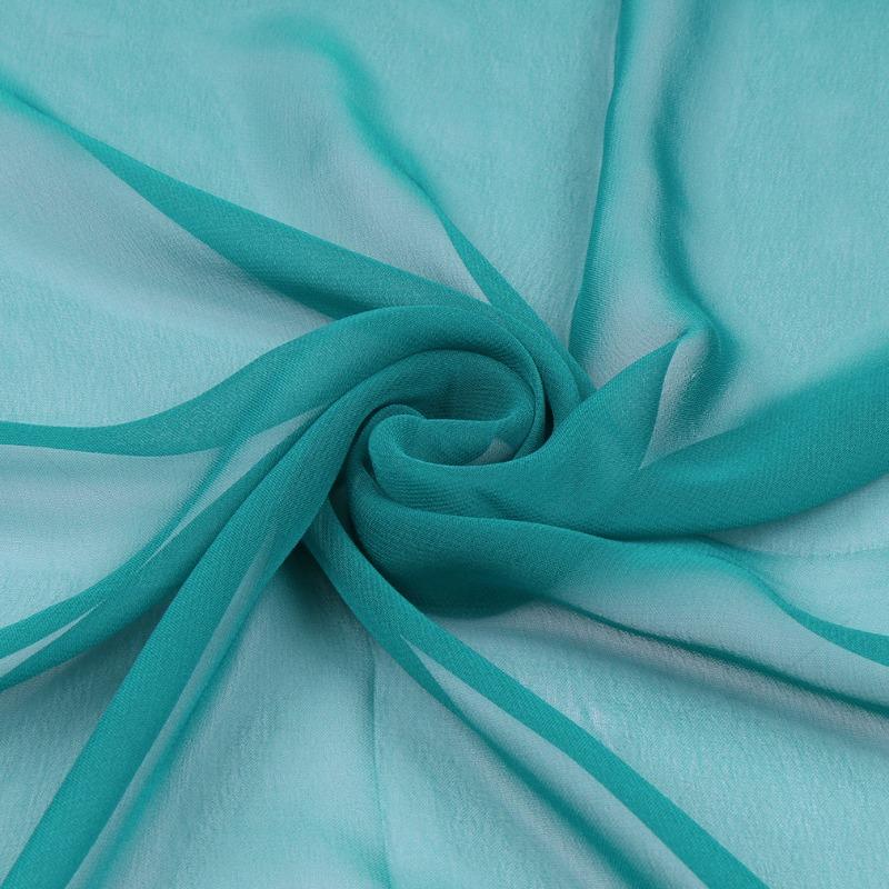 Весенне-летний однотонный шарф из мягкого жоржета с вертикальным рисунком, длинный шифоновый шарф для женского тела, шелковый шарф для выступлений