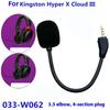 1 шт. Игровые гарнитуры Наушники Для Kingston Hyperx Cloud 2 Ii X Core Pro Silver Cloudx Замена Игровой Микрофон 3,5 мм Микрофон
