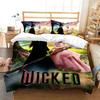 W-Wicked Movie Witch Комплект постельного белья Комплект пододеяльника Король Королева Полуторный Двуспальный Размер Комплект чехла для одеяла Для домашнего декора С наволочкой