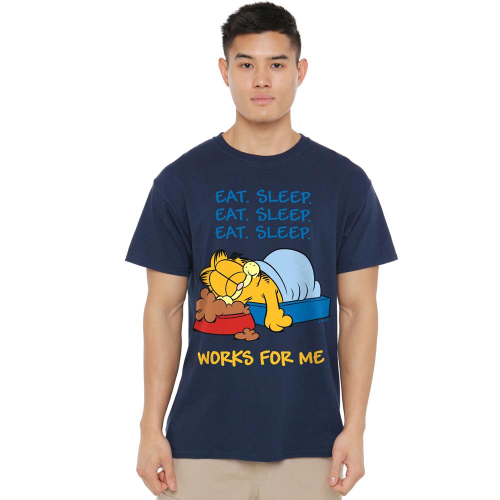 Мужская футболка Garfield 'Works For Me'