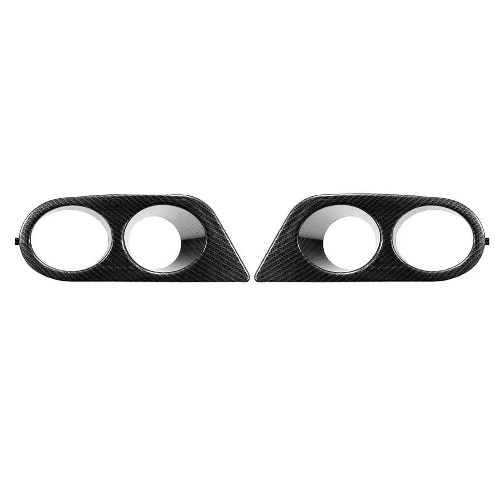 1 Pair Car Fog Light Cover Grill Frame CarbonFiber For BMW E46 M3 2001 2002 2003 2004 2005 2006 Surrounds Air Duct Fog Lamp Hood