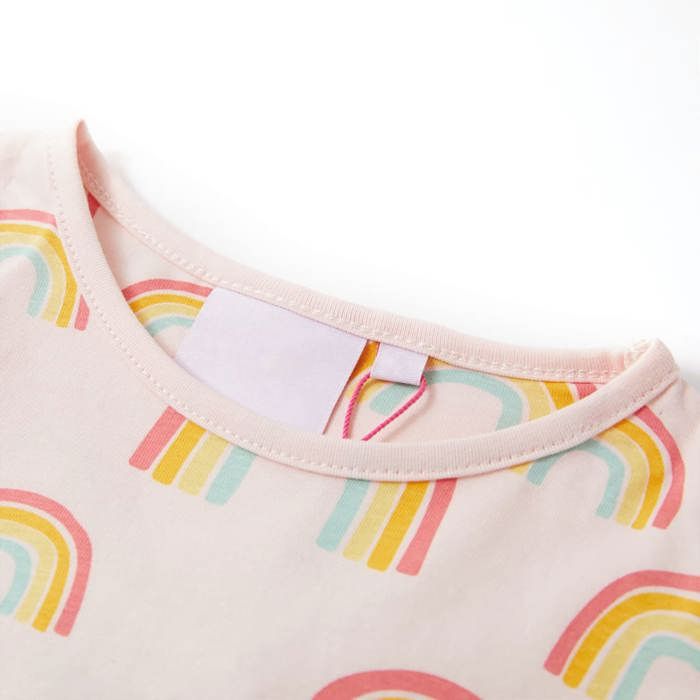 Pale Pink Short-sleeved Pajamas for Children 92/104/116/128/140