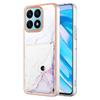 Применимо к чехлу для мобильного телефона Honor 90lite X6A с гальваническим покрытием, мраморным узором, карманом для карт, Magic 5 Pro, противоударный