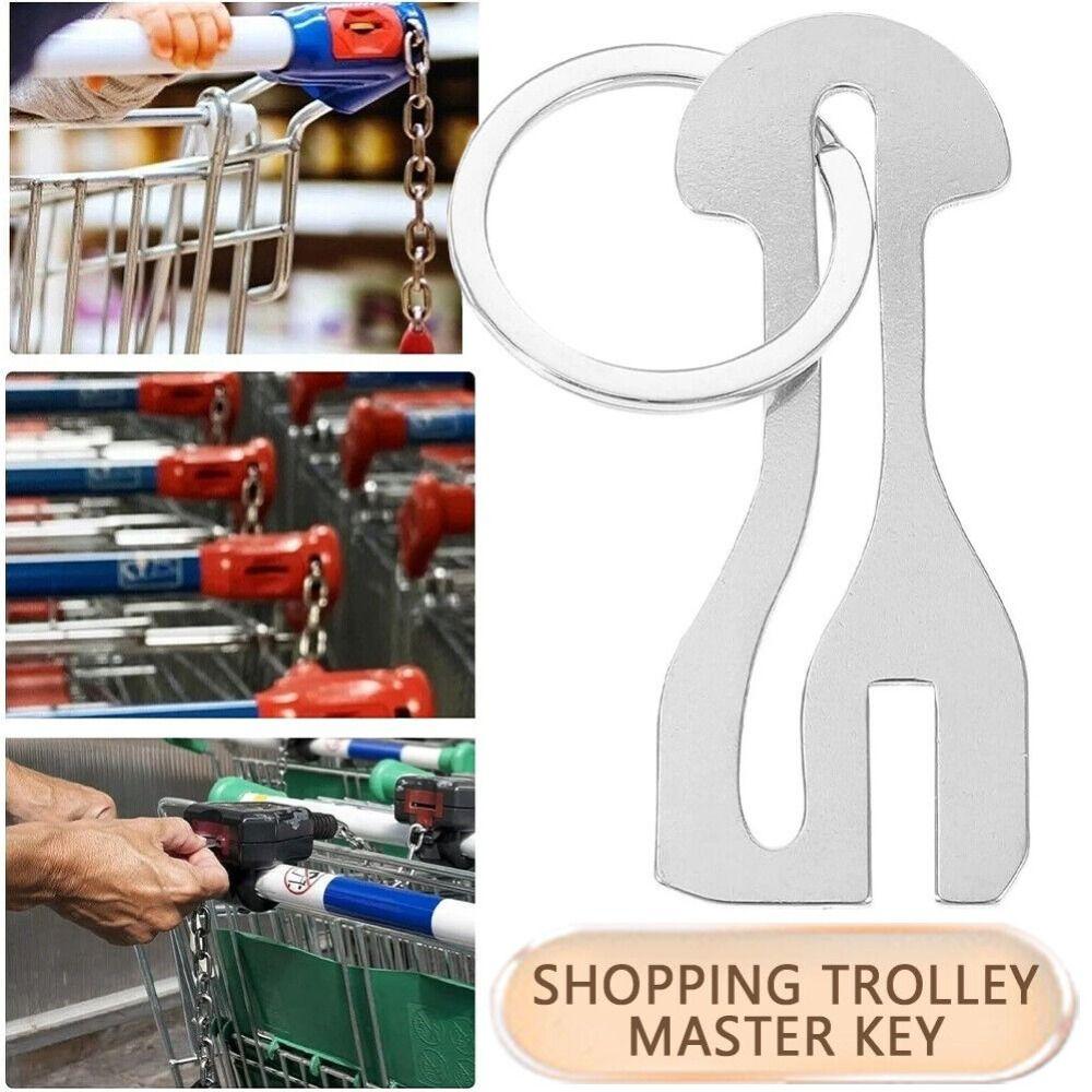 Reusable Trolley Master Key Token Metal Substitute Coin Durable Shopping Cart Token Gift