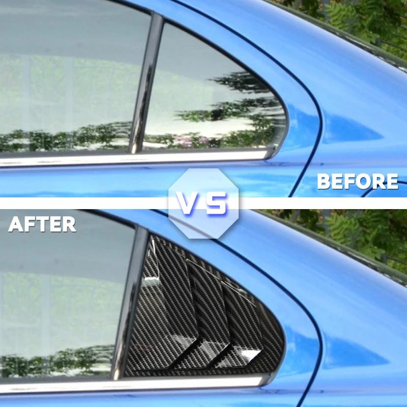 Для Mitsubishi Lancer EX X EVO 2008-2018 заднее окно, боковое вентиляционное отверстие, жалюзи, крышка, отделка, автомобильные аксессуары, автозапчасти, углеродное волокно