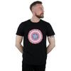 Marvel Mens Captain America Flowers Shield T-Shirt