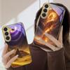 Пылающий туманный вихрь Для Samsung Galaxy S26 S20 FE S21 Ultra S23 Plus S24 Ultra S25 S21+ S22Plus S26+ Золотой стеклянный чехол для телефона
