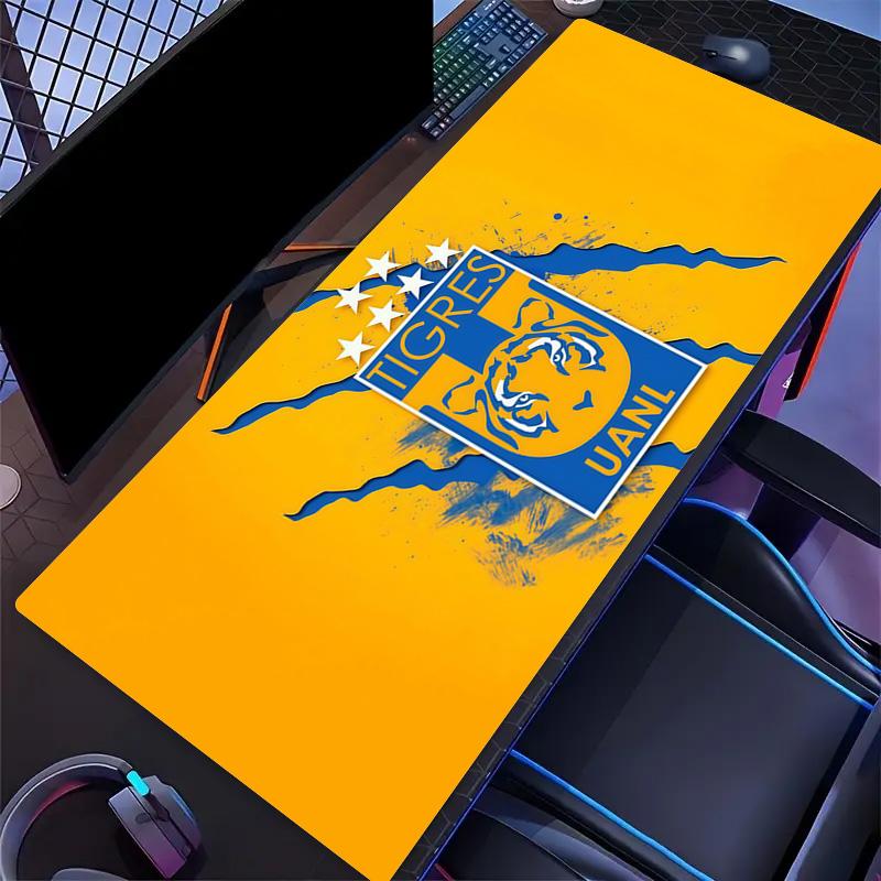 Tigres UANL Print Cushion Non-slip Laptop Tablet Big Mousepad XXL Mat Mini PC Playmat With Lock edge