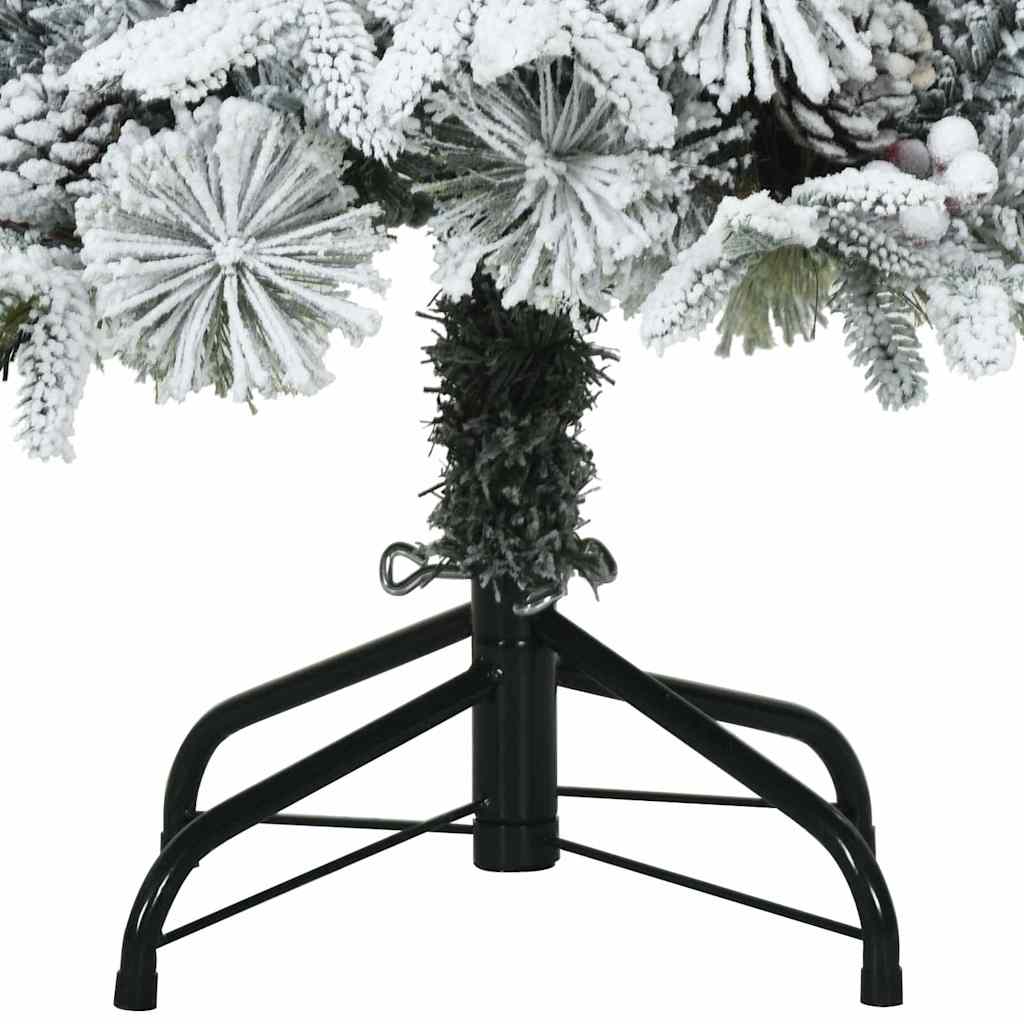 Artificial Foldable Christmas Tree White 120 cm PE and PVC