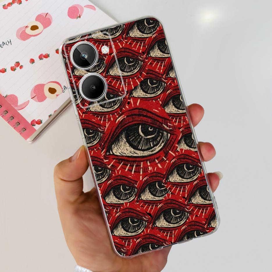 Чехол для Realme 10 4G Цветной Расписной Чехол Мягкий Силиконовый Чехол для Телефона Для Realme 10 Pro Plus Realme10 Pro+ Задняя Крышка Coque Capa