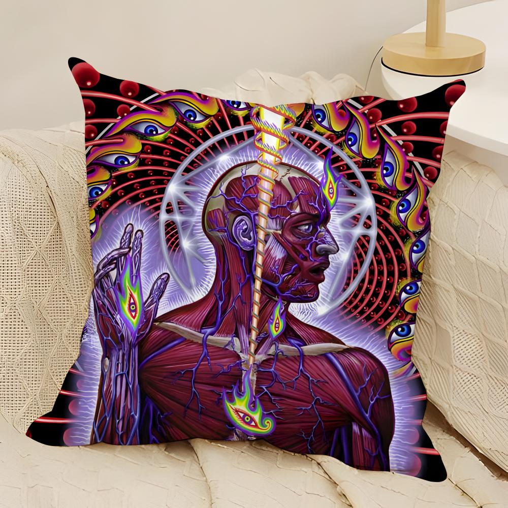 Visionary Spiritual Artist Alex Grey Pillow Case Natural Linen DoubleSided Printing Sofa Home Decor Cushion Cover