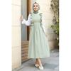 Frilly Laced Hijab Dress Casual Confort Gilet