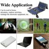 Waterproof USB Outdoor Sunpower Foldable Solar Panels Cells 5V Portable Solar Mobile Battery for Traveling Camping Hiking Black/Camouflage
