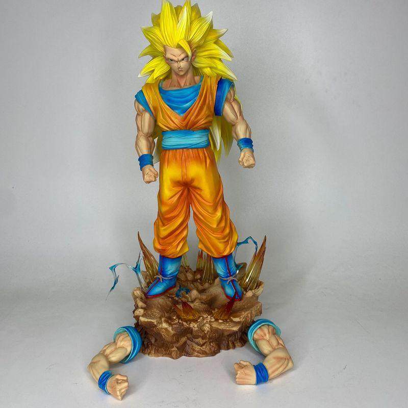 ZW Dragon Ball Super Саян 3 Сон Гоку Сменные Руки ПВХ Аниме Фигурка С Подставкой Коллекционная Статуэтка Для Коллекционеров Аниме