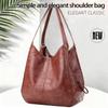 European-American Retro Women's Soft Leather Shoulder Tote Bag, 2022 Edition