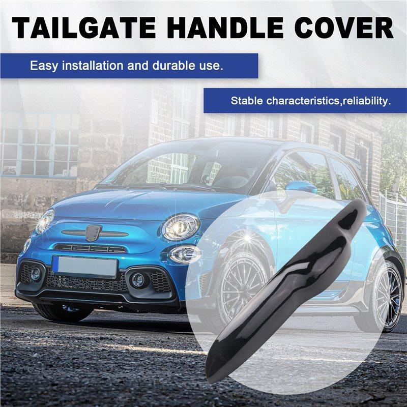 AU63-For Fiat Abarth 500 595 695 Car Trunk Door Handle Cover Decorative Sticker Tailgate Handle Cover