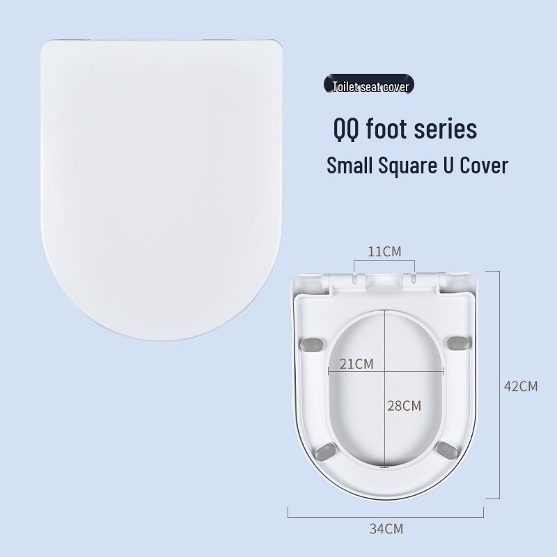 Универсальная крышка для унитаза с механизмом плавного закрывания и быстрого снятия, в старомодном стиле, с утолщенной крышкой (Тип U/V/O)