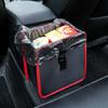 Car Hanging Storage Box Organizer Car Trash Can Seat Back Hanging Bag Waterproof Car Supplies Garbage Storage Box