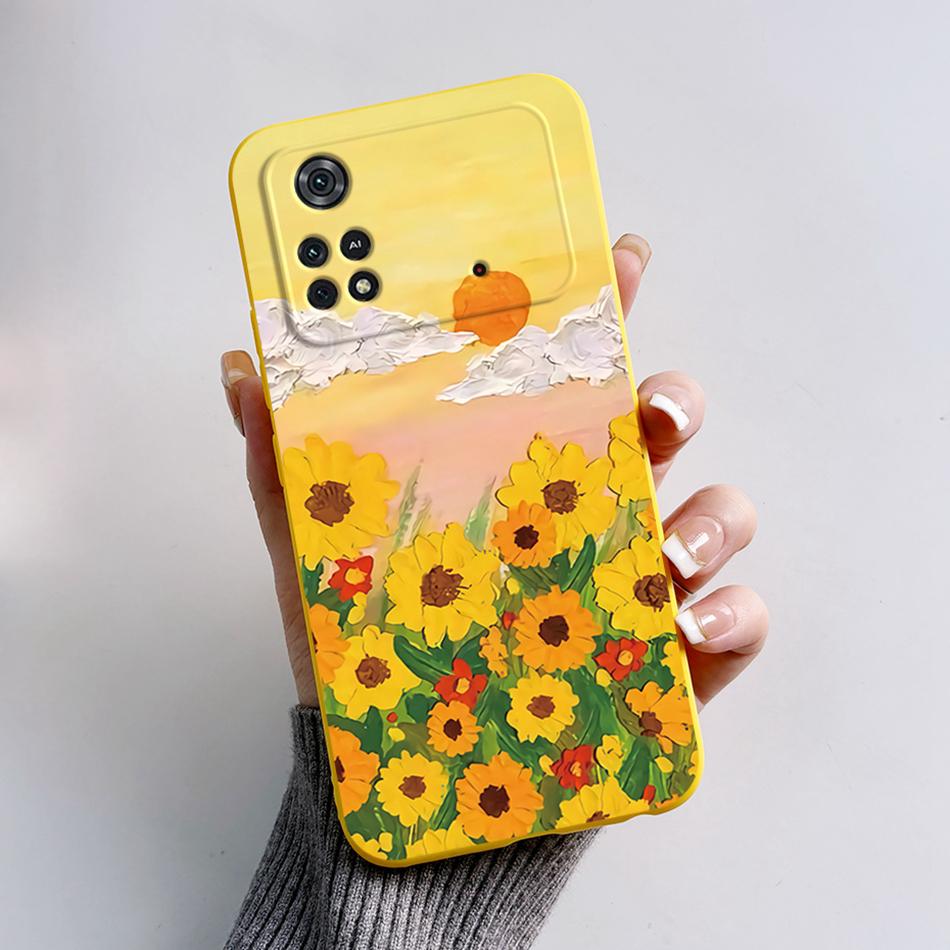 For Xiaomi Poco M4 Pro 4G Case Cute Cartoon Frog Cover Soft Silicone Phone Case For Xiaomi Poco M4 Pro PocoM4 5G Fundas Bumper