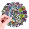 50pcs Cool Pop Gothic Horror Zombie Skull Stickers Decals Fridge Laptop Motorcycle Skateboard Phone Bike Waterproof Sticker Toys