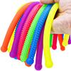 12PCS Textured Fidget Noodles Stretchy Strings Sensory Toys for Kids Stress Relief Gifts Classroom Prizes Birthday Party Favors