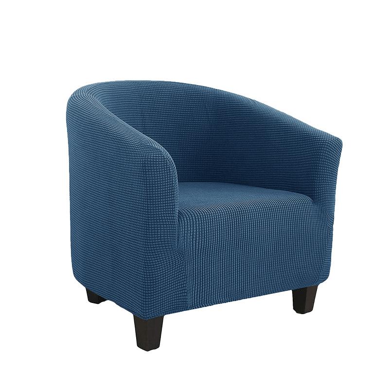 Чехол на клубный стул, эластичный чехол на стул для ванны, однотонный чехол для дивана, флисовые чехлы для диванов для учебы, барная стойка, гостиная