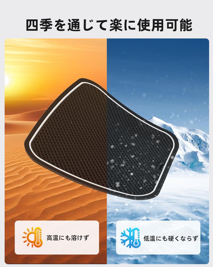 LANGBEAN Toyota Yaris Cross Exclusive Interior Rubber Mat, Non-Slip Mat, Door Pocket Mat, Scratch-Resistant,