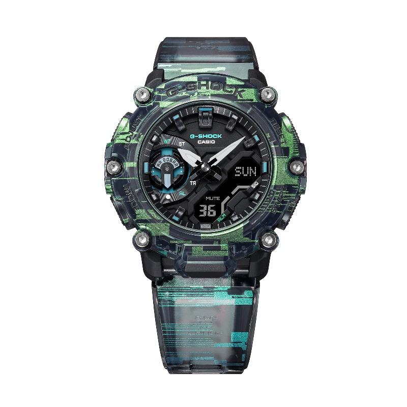 Casio Мужские часы G-SHOCK из смолы, водонепроницаемые 200 м, цифровые, ударопрочные, кварцевые, GA-2200NN-1A