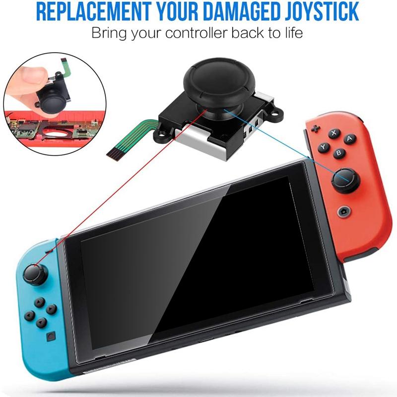 24 шт. 3D Запасной джойстик для Joycon Замена джойстика для Nintendo Switch Joy Con Аксессуары для рукоятки
