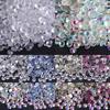 Wei Chen Rhinestone White Ab Color Flat Bottom Diamond Glue Bare Crystal Glass Fabric Clothing Nail Art Decoration