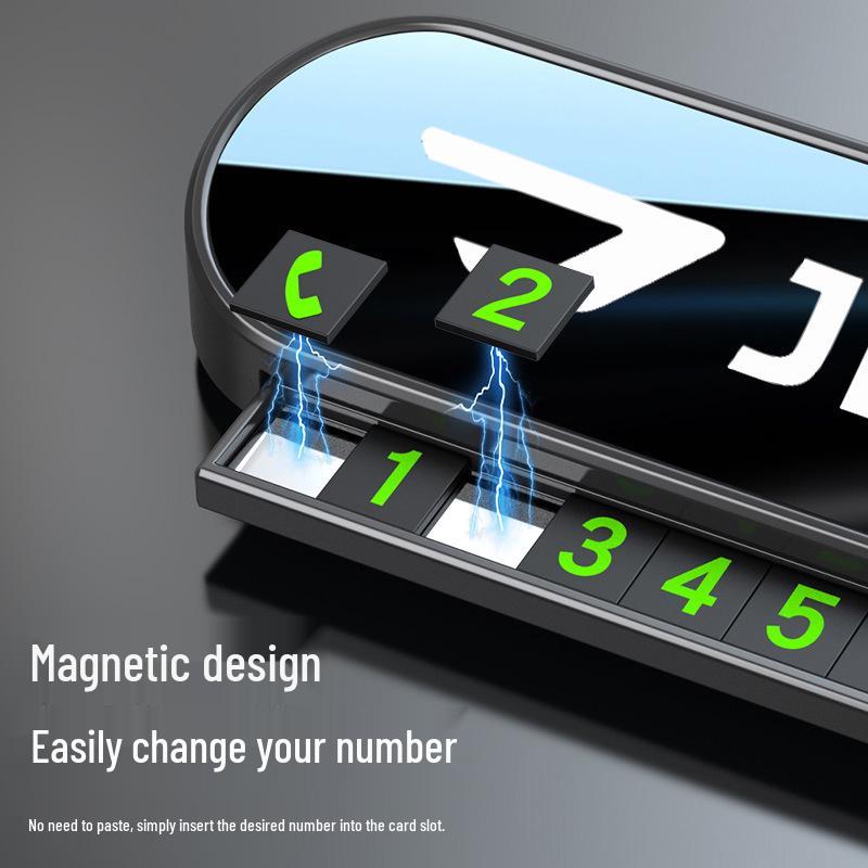 Laser-Engraved Retractable Parking Number Plate for Jetta VA3/VA7/VS5/VS7