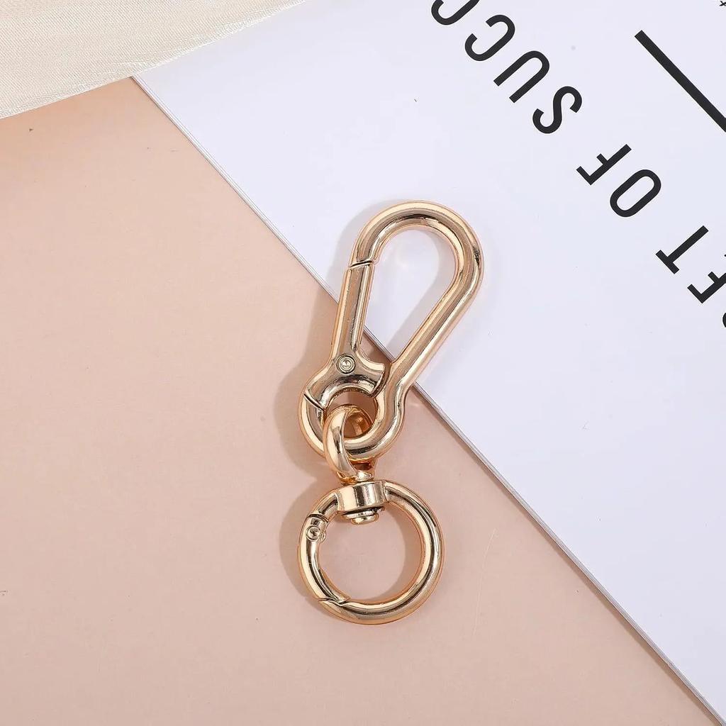 2 Pcs Swivel Trigger Snap Hook Lobster Claw Clasp Spring Loaded Clip, Double Opening Key Chain Clip for Bags Car Keys Keychain
