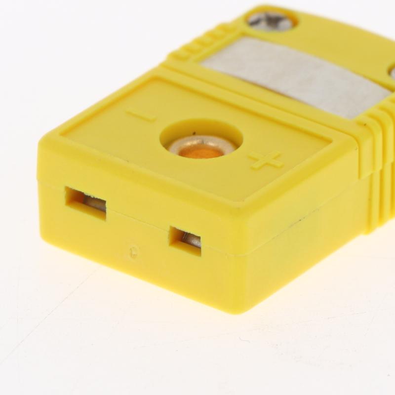 2Pcs K Type Mini Thermocouple Connectors Durable Male Female Temperature Sensor Plugs for Laboratory Measurement