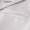 PORTS Women's Oatmeal Line-Detail Blazer