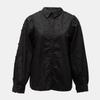 Black Claryne Blouse with Embroidered Hearts Woman