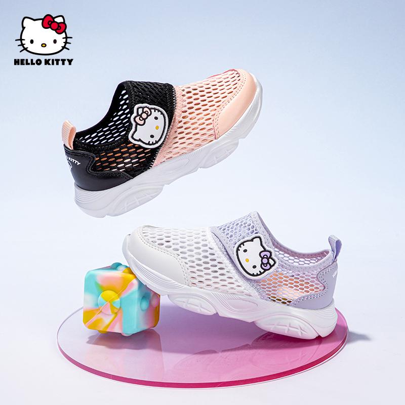 Kaiti cat children's shoes, girls' soft soled sports shoes, summer new item, single mesh breathable casual shoes