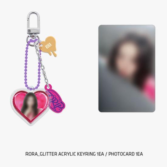 Брелок для ключей BABYMONSTER DRIP из акрила с блестками